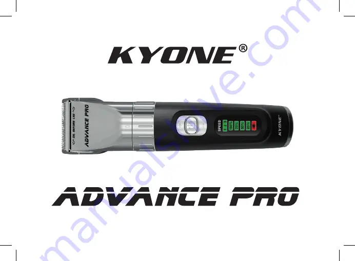 KYONE ADVANCE PRO Скачать руководство пользователя страница 1