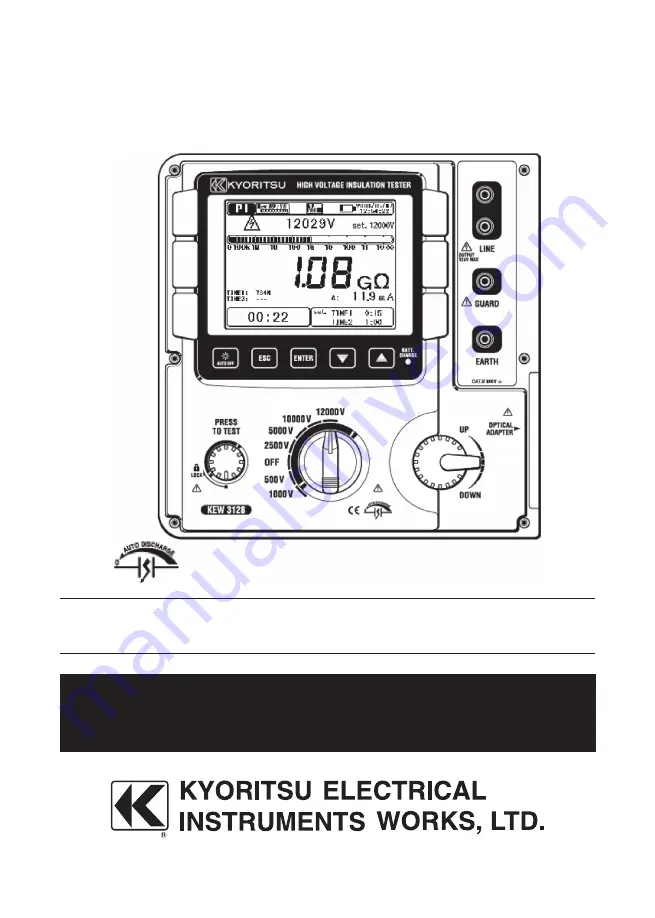 KYORITSU KEW 3128 Instruction Manual Download Page 1