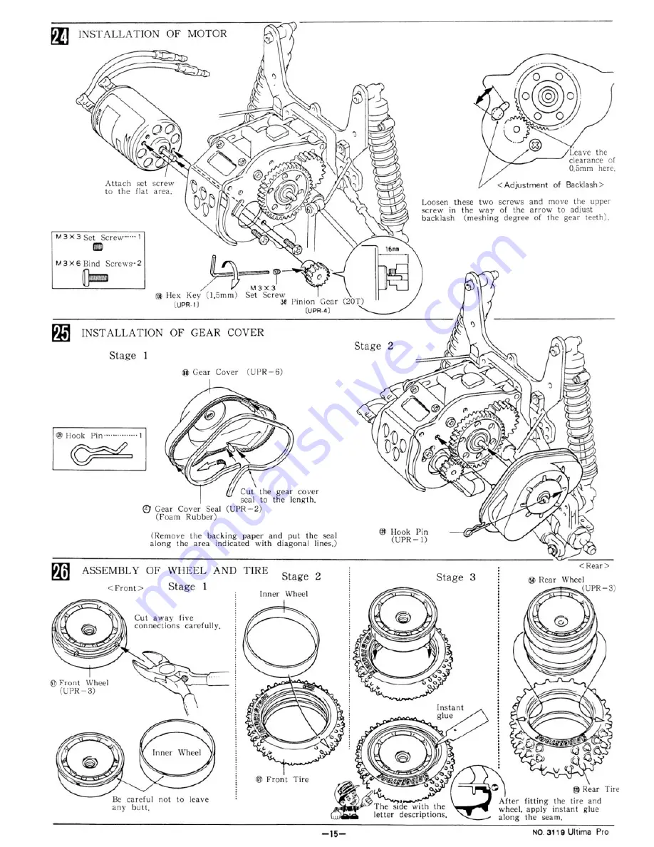 Kyosho 3119 Скачать руководство пользователя страница 15