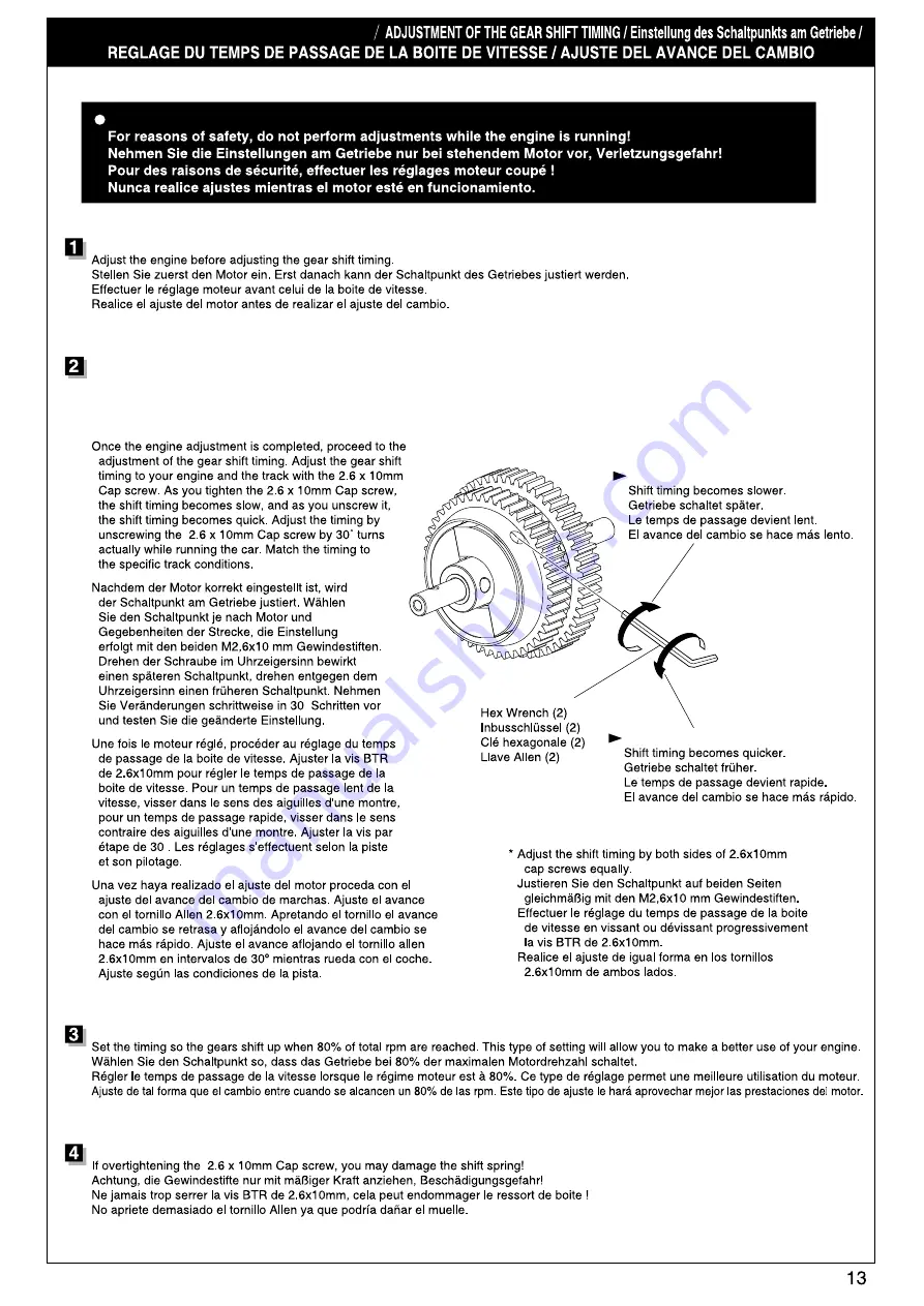 Kyosho FW-06 Instruction Manual Download Page 13