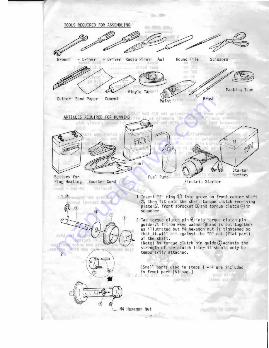 Kyosho Landjump 4wd User Manual Download Page 3