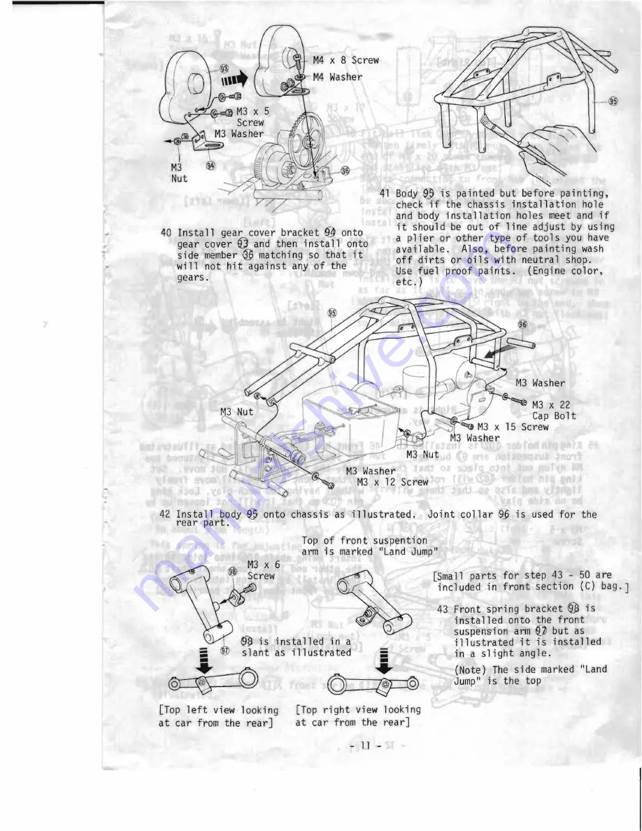 Kyosho Landjump 4wd User Manual Download Page 12