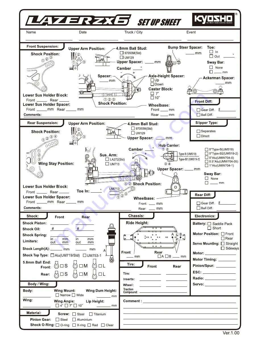 Kyosho Lazer zx6 Instruction Manual Download Page 41