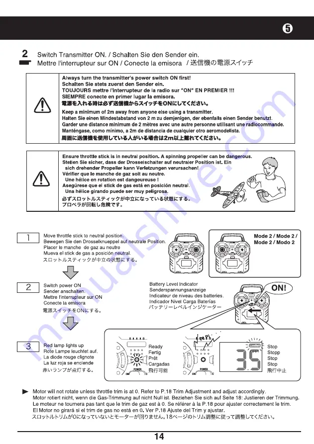 Kyosho MINIUM WARBIRD SPITFIRE MK.I Instruction Manual Download Page 14