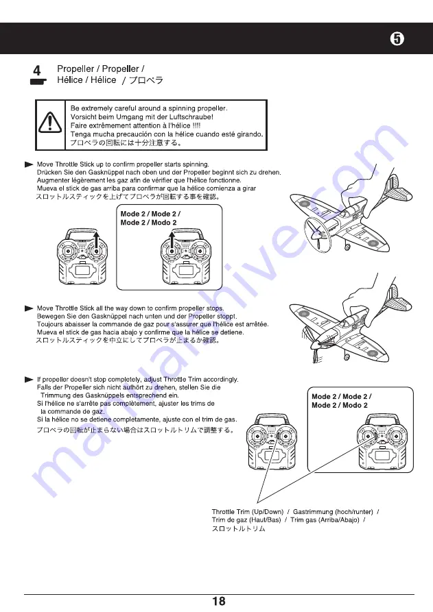 Kyosho MINIUM WARBIRD SPITFIRE MK.I Instruction Manual Download Page 18