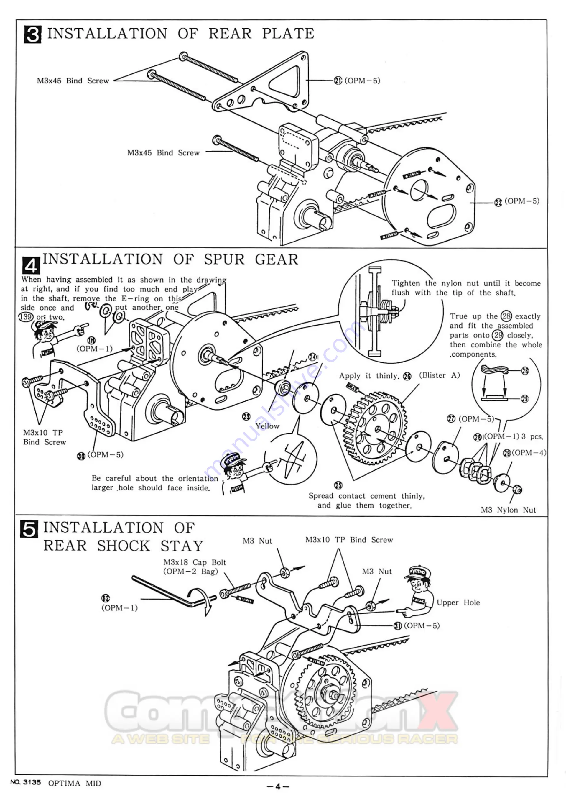 Kyosho Optima Mid 3135 Скачать руководство пользователя страница 4
