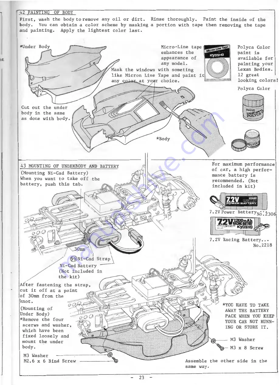 Kyosho Optima Pro 4WD Manual Download Page 23