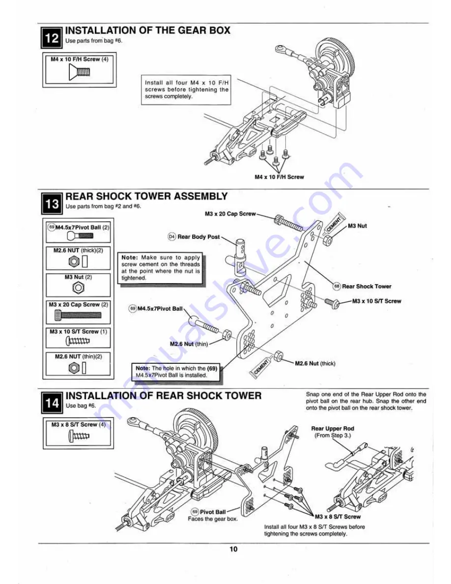 Kyosho outlaw rampage pro Assembly And Operation Manual Download Page 10