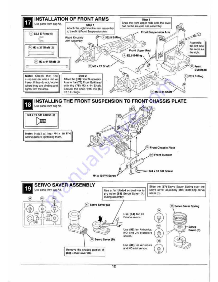 Kyosho outlaw rampage pro Скачать руководство пользователя страница 12