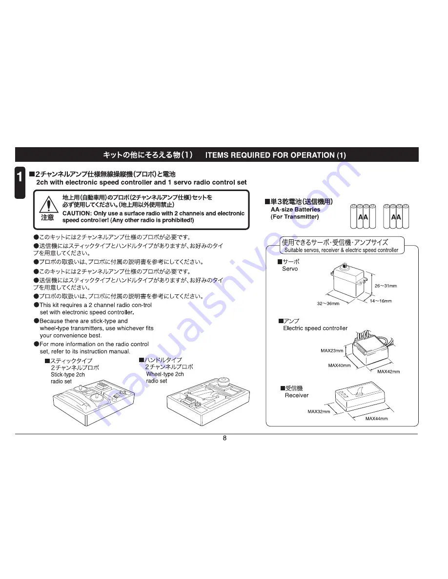 Kyosho PLAZMA Ra Instruction Manual Download Page 8