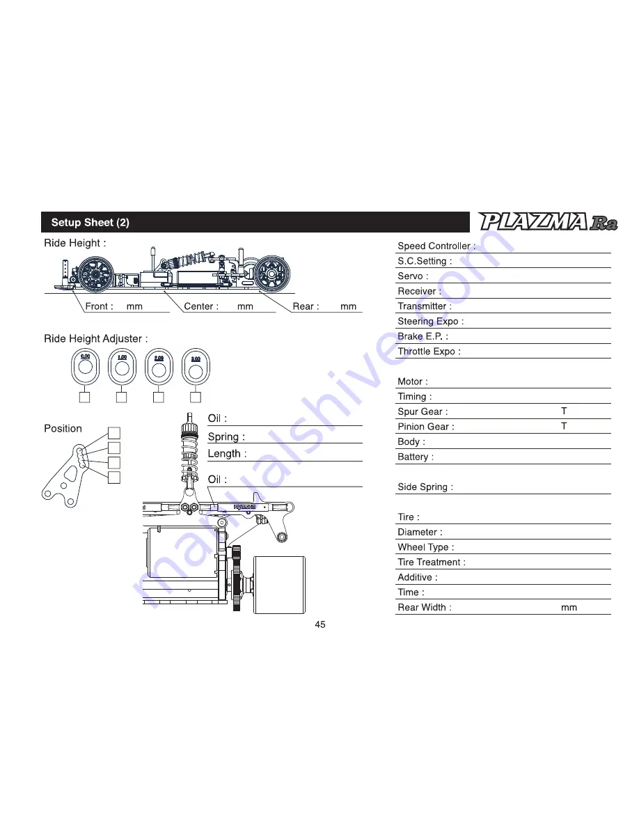 Kyosho PLAZMA Ra Instruction Manual Download Page 45