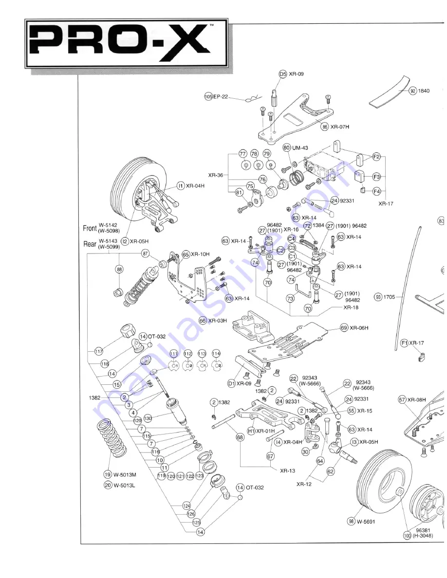 Kyosho Pro-X 30331 Team Assembly And Operation Manual Download Page 17