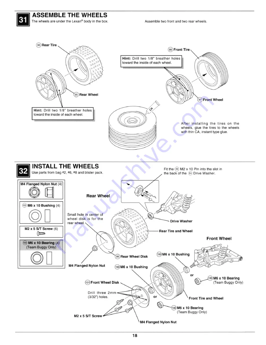 Kyosho Pro-X 30331 Team Assembly And Operation Manual Download Page 23