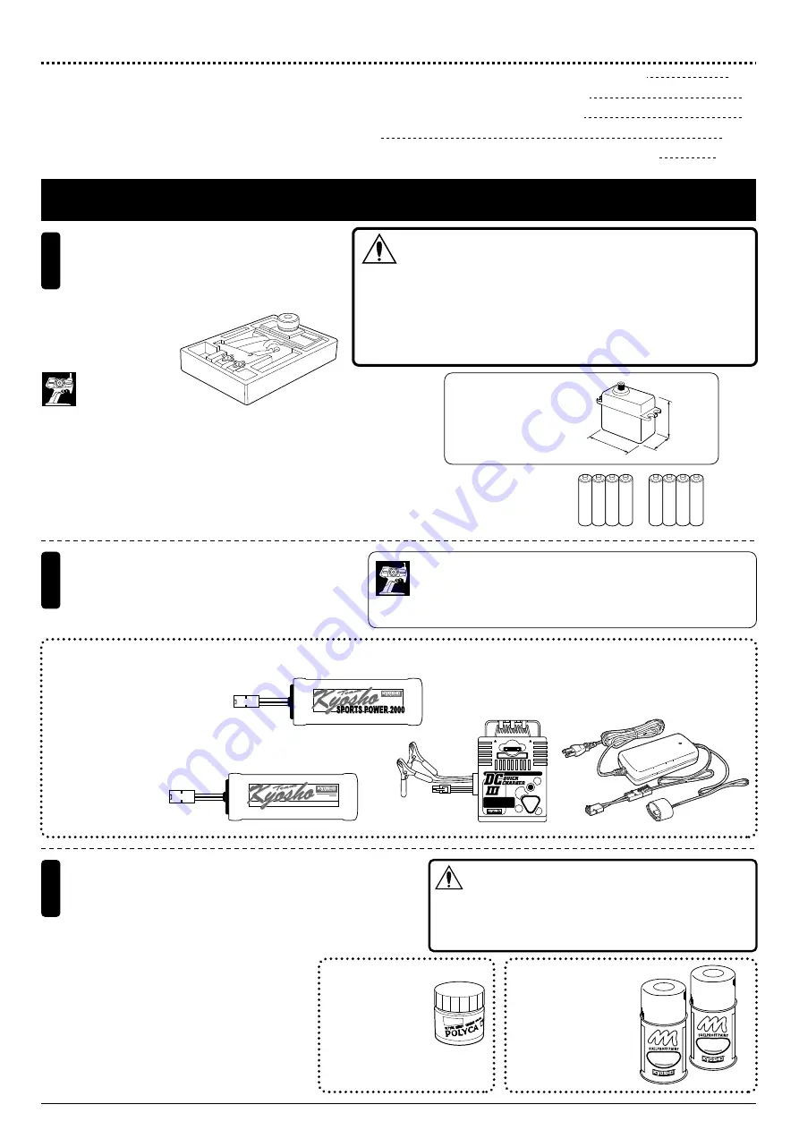 Kyosho PureTen EP Alpha3 4WD series Instruction Manual Download Page 2