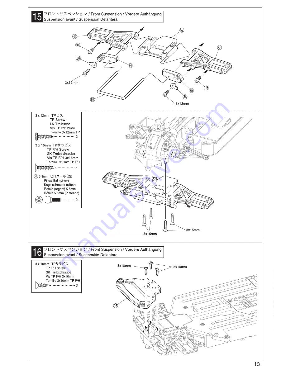 Kyosho PureTen GP 4WD FASER Скачать руководство пользователя страница 13