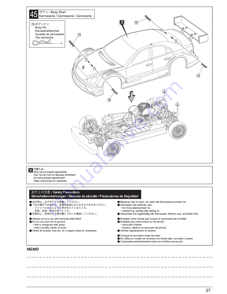 Kyosho PureTen GP 4WD FASER Скачать руководство пользователя страница 27