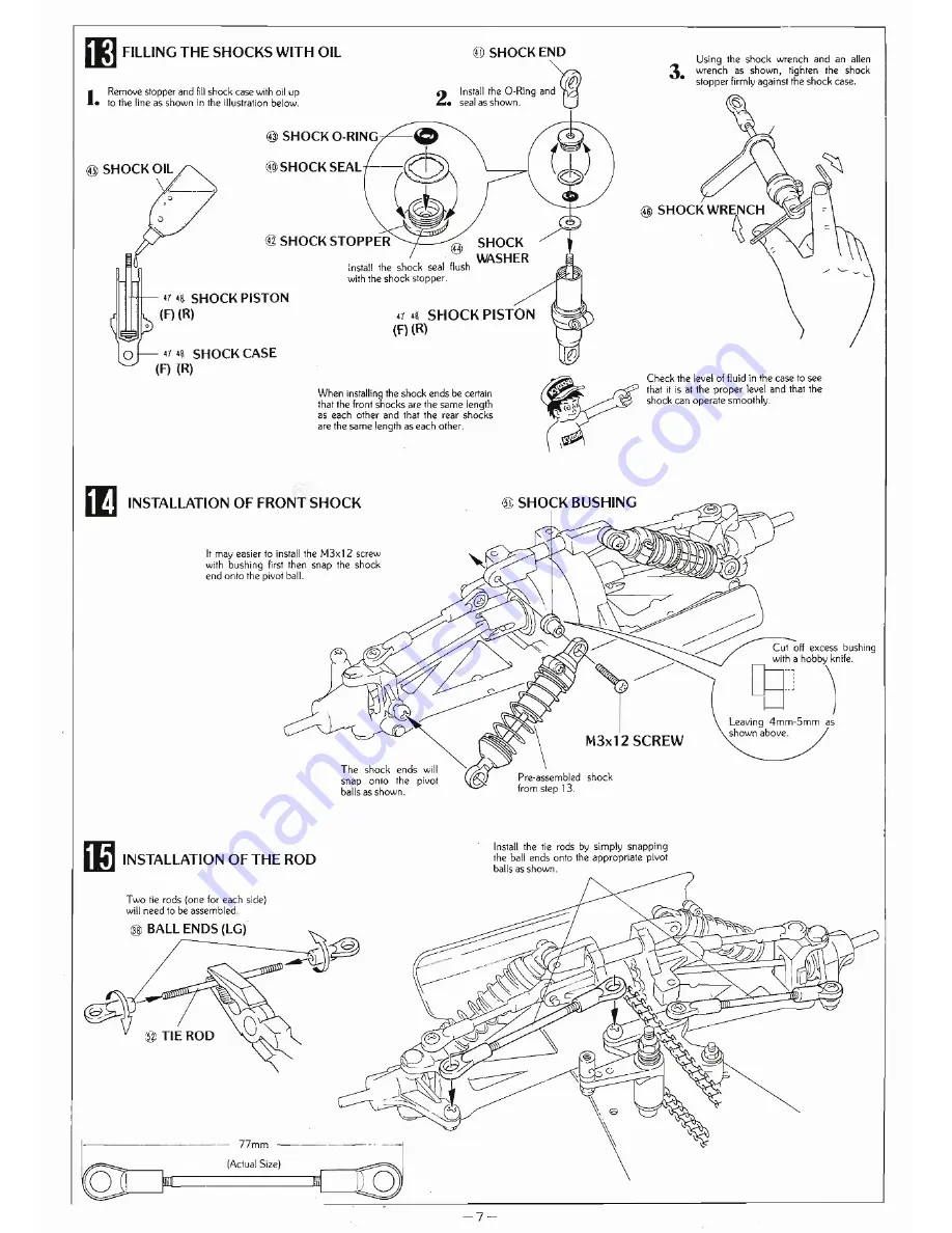 Kyosho Stinger 4WD 3041 Manual Download Page 7