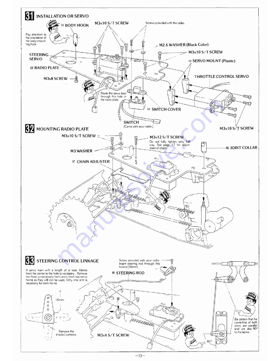 Kyosho Stinger 4WD 3041 Скачать руководство пользователя страница 13