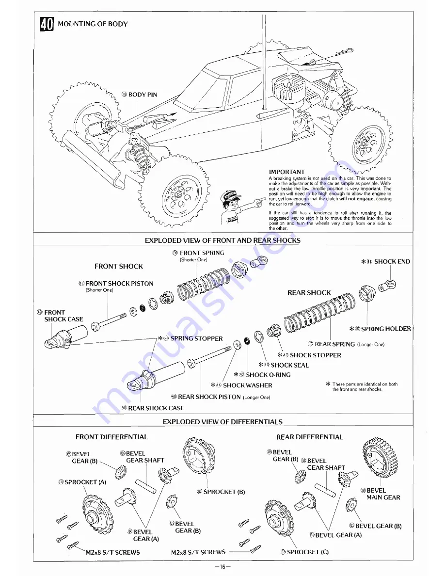 Kyosho Stinger 4WD 3041 Скачать руководство пользователя страница 16