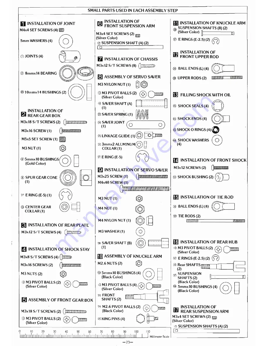 Kyosho Stinger 4WD 3041 Manual Download Page 23