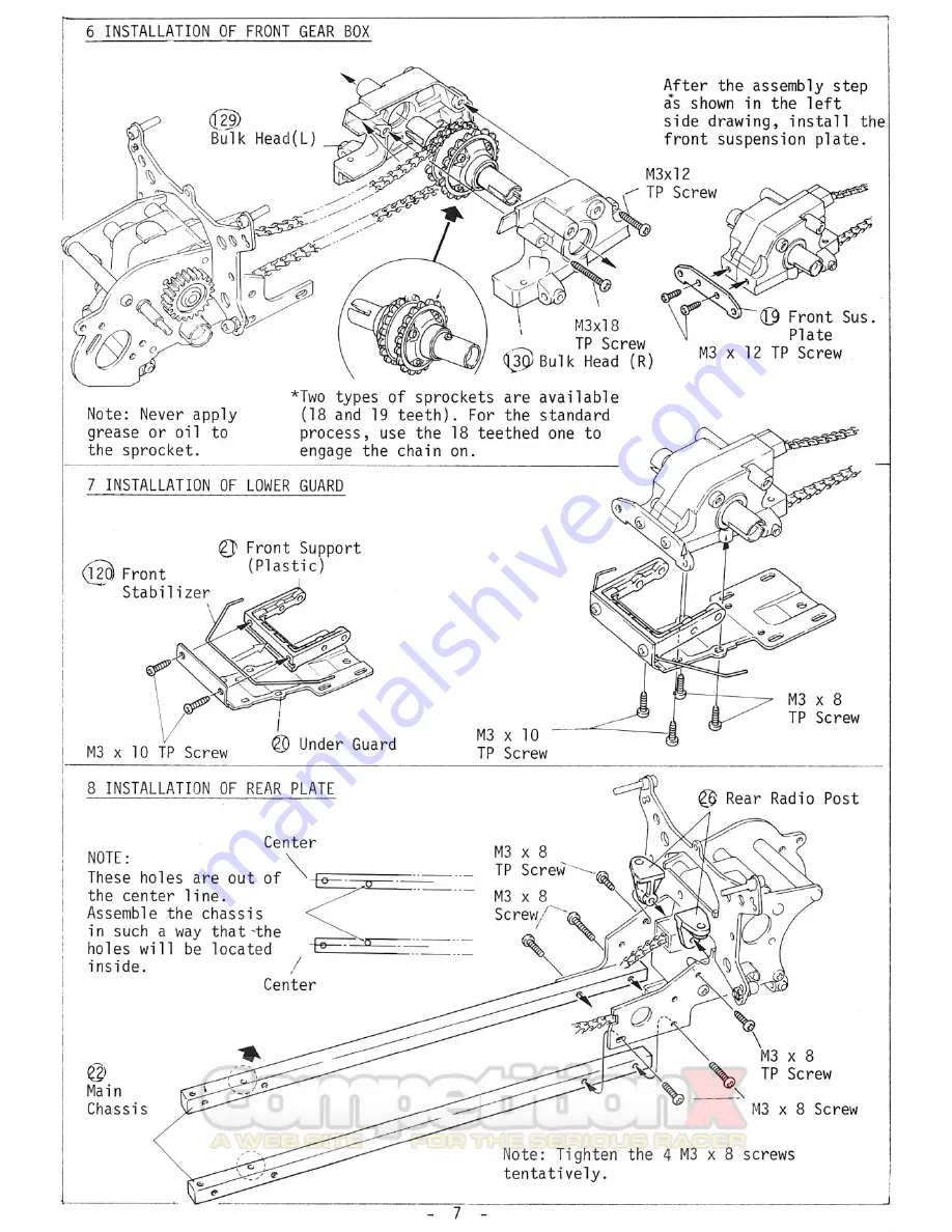 Kyosho Turbo Optima User Manual Download Page 7