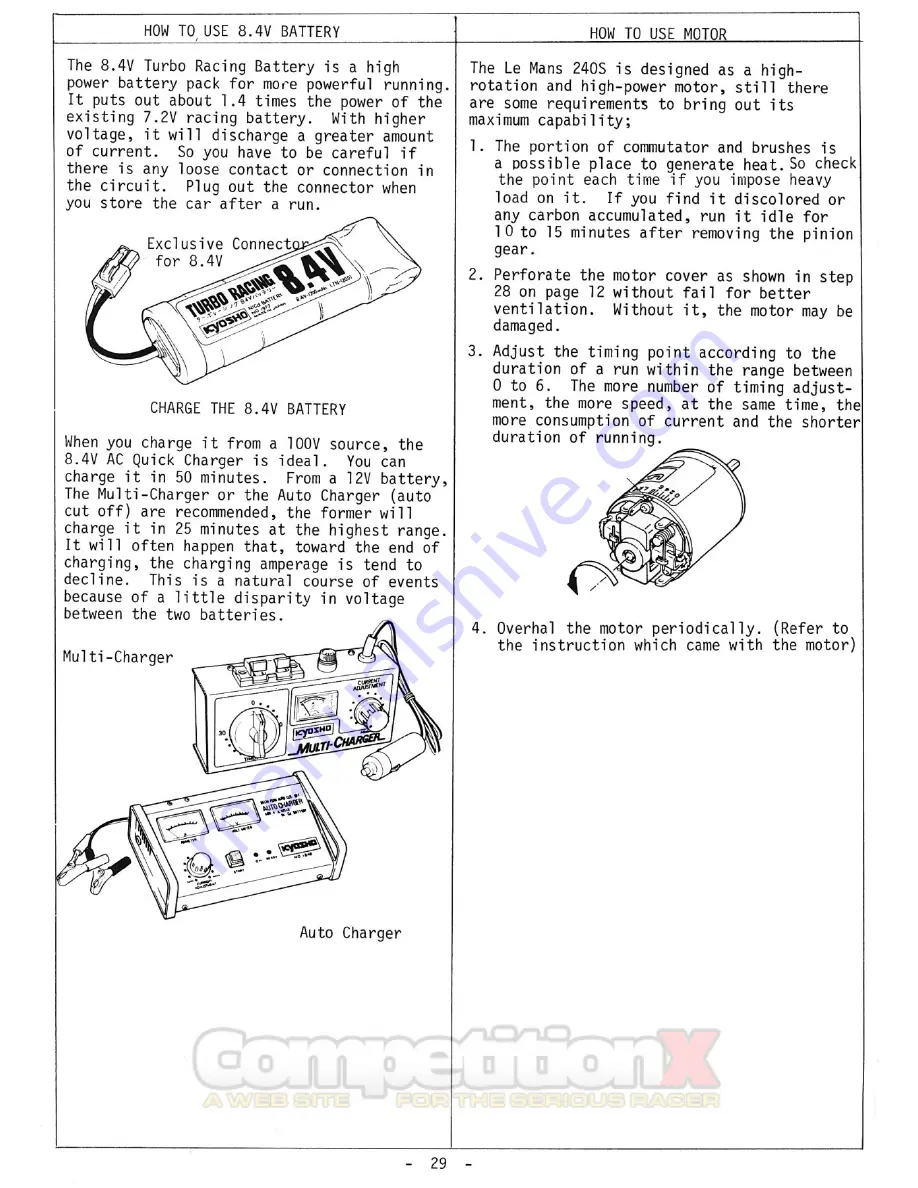 Kyosho Turbo Optima User Manual Download Page 29