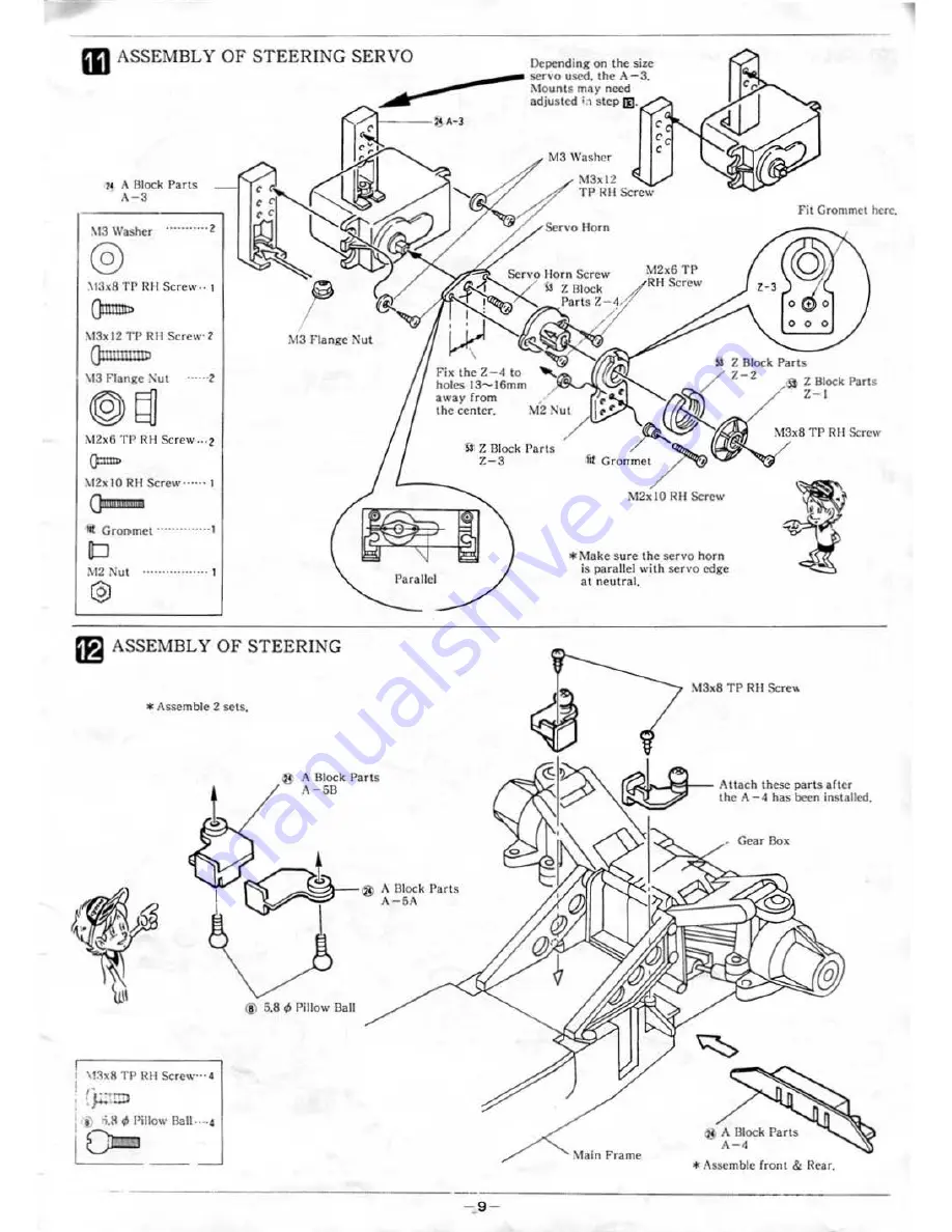 Kyosho USA-1 Monster Truck 3165 Manual Download Page 9