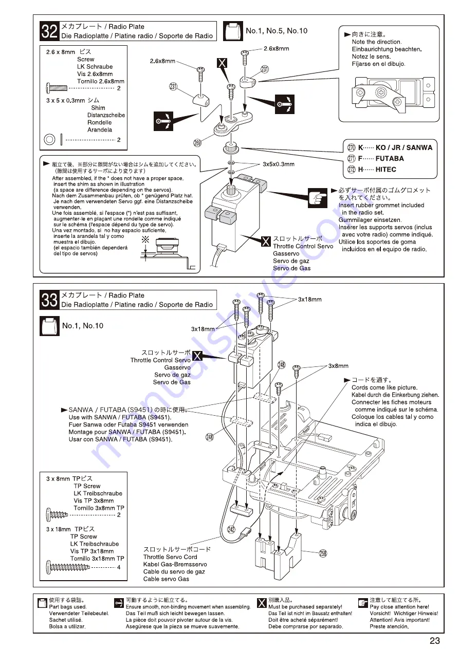 Kyosho V-One S III Evo Instruction Manual Download Page 23