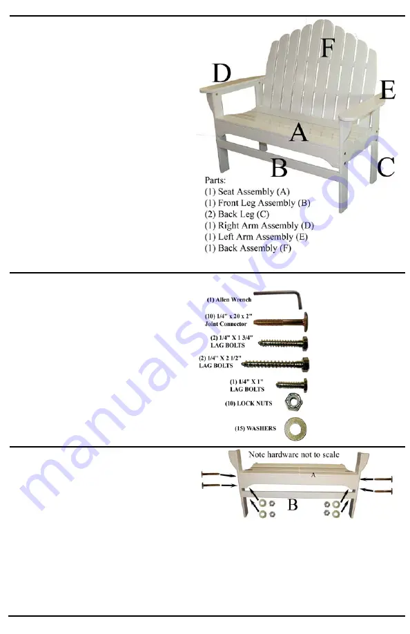 L.L.Bean ADIRONDACK BENCH Manual Download Page 2