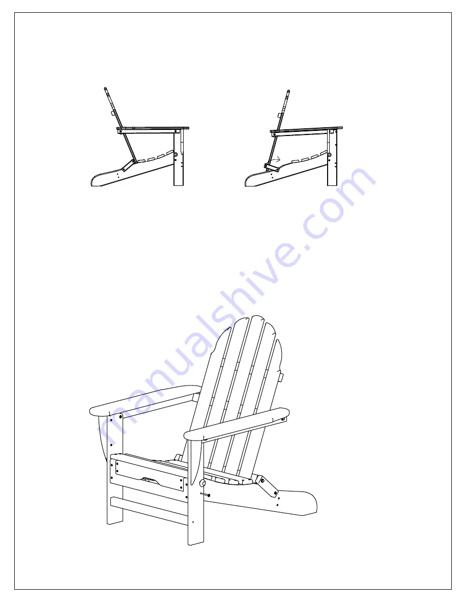 L.L.Bean All-Weather Lounger Adirondack Chair Manual Download Page 3