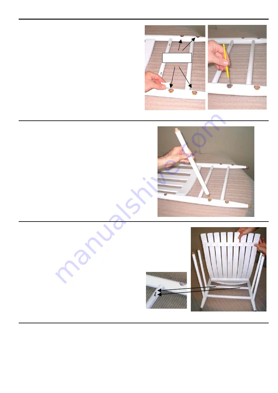 L.L.Bean CLASSIC PORCH ROCKER CCK1 Скачать руководство пользователя страница 3