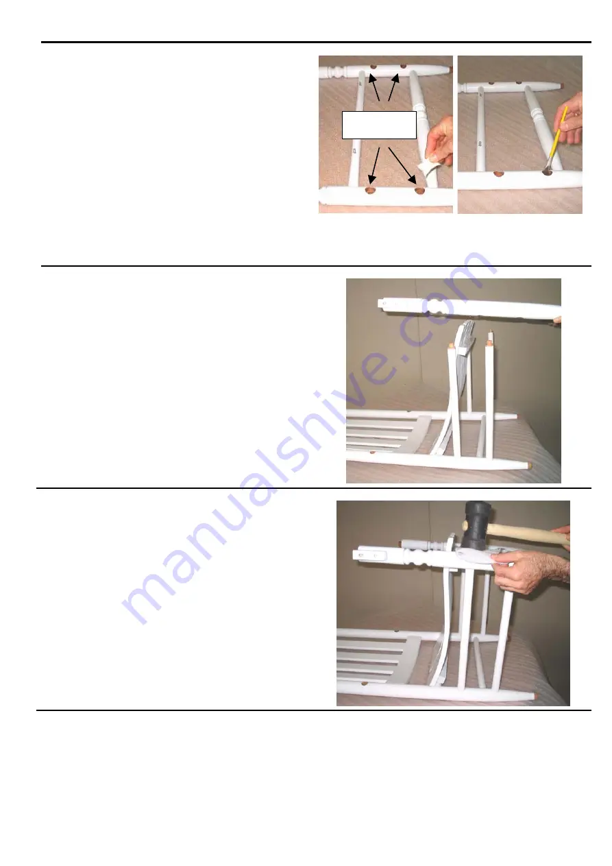 L.L.Bean CLASSIC PORCH ROCKER CCK1 Assembly Instructions Manual Download Page 4