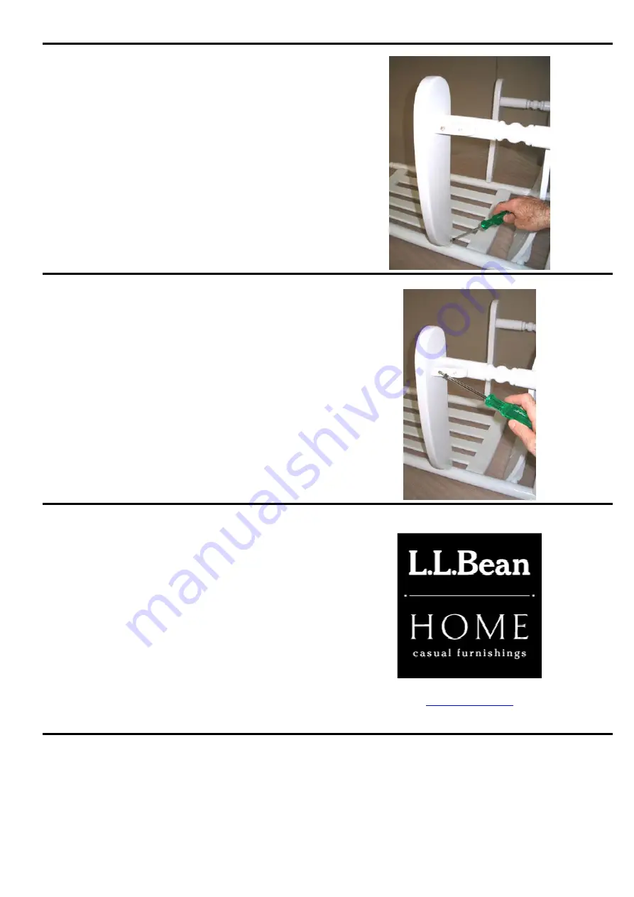 L.L.Bean CLASSIC PORCH ROCKER CCK1 Assembly Instructions Manual Download Page 6