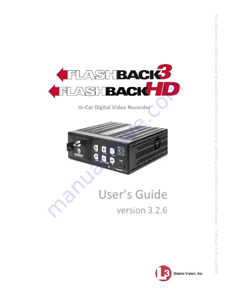 L3 Mobile-Vision Flashback3 User Manual Download Page 1