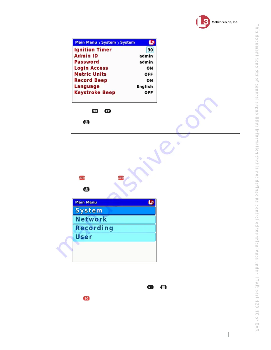 L3 Mobile-Vision Flashback3 User Manual Download Page 207