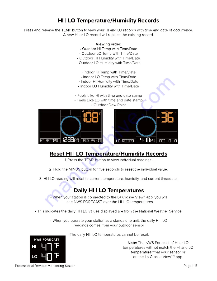 La Crosse Technology 061317 Скачать руководство пользователя страница 15