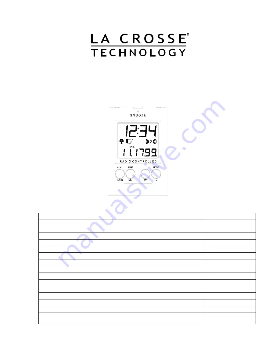 La Crosse Technology WT-2191A User Manual Download Page 1