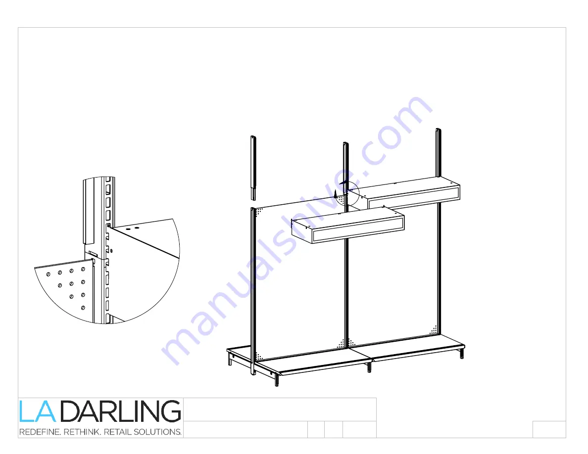 LA Darling MOVIE CORNICE W/ LIGHT SAP 100633167 Скачать руководство пользователя страница 2