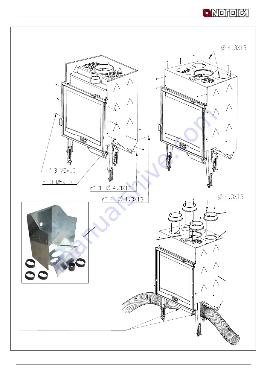 LA NORDICA FOCOLARE 60 PIANO Instructions For Installation, Use And Maintenance Manual Download Page 57