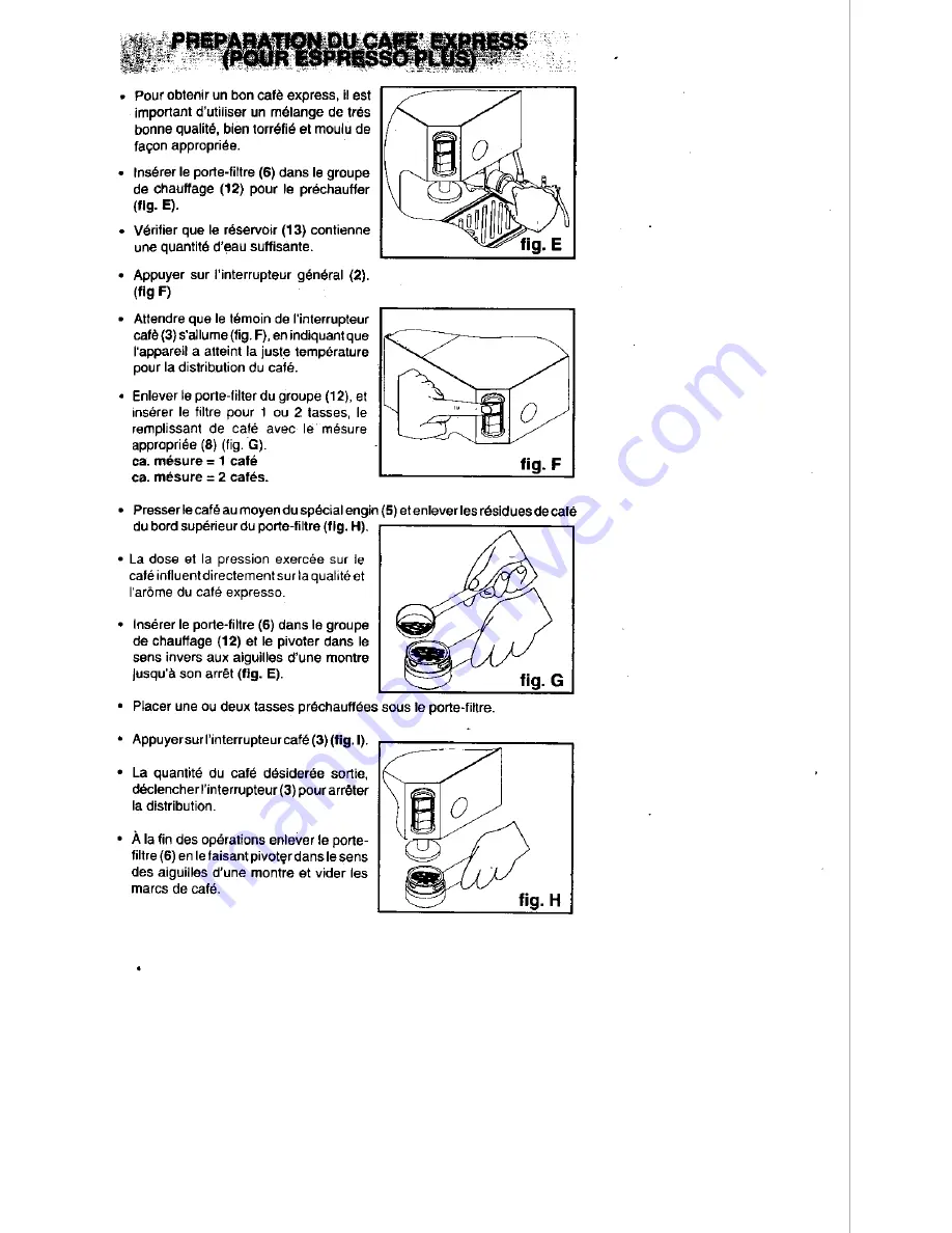 La Pavoni Espresso Plus Instruction Manual Download Page 37