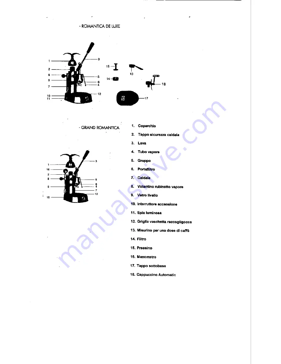 La Pavoni Grand romantica Instructions Manual Download Page 2