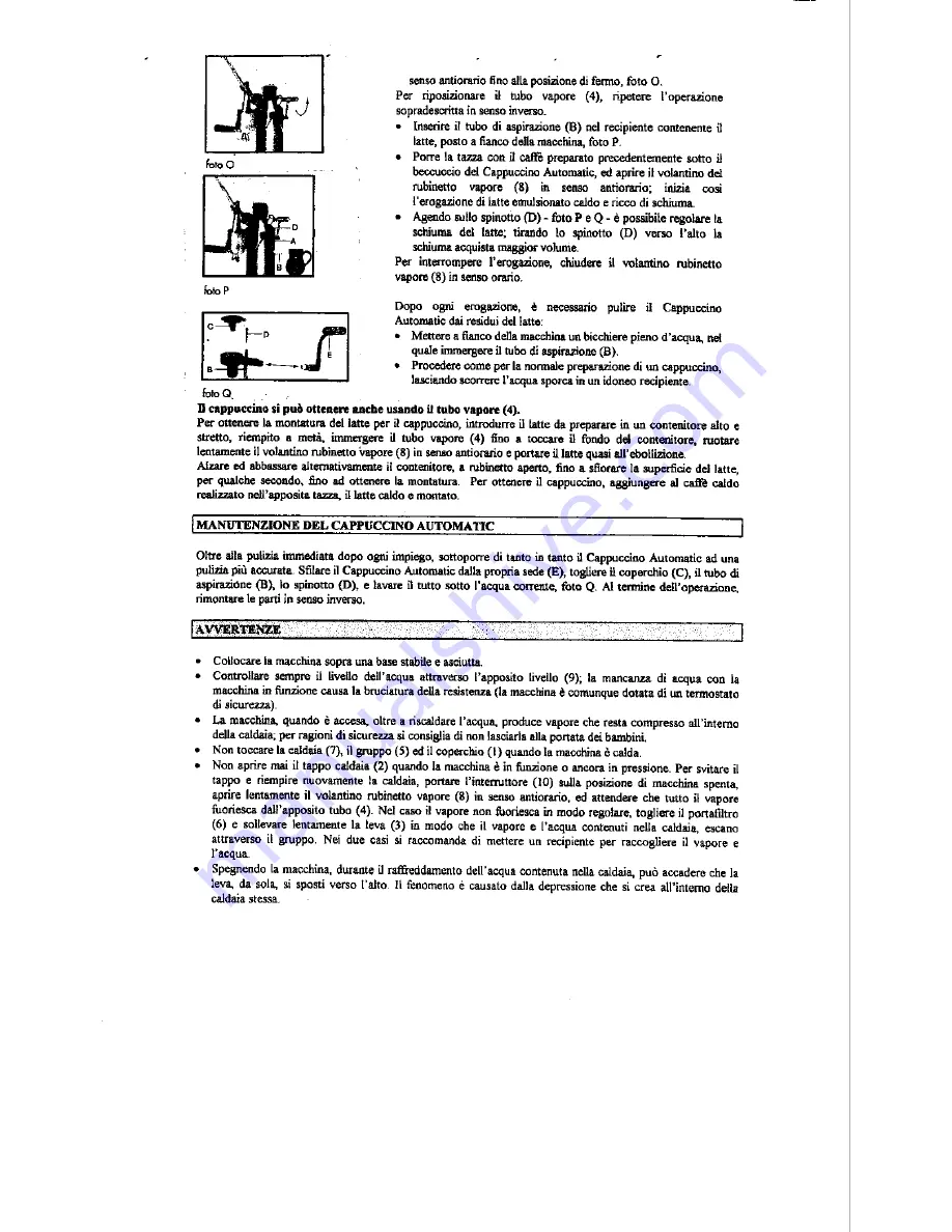 La Pavoni Grand romantica Instructions Manual Download Page 7