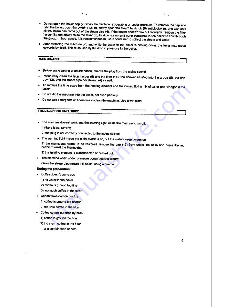 La Pavoni Grand romantica Instructions Manual Download Page 15