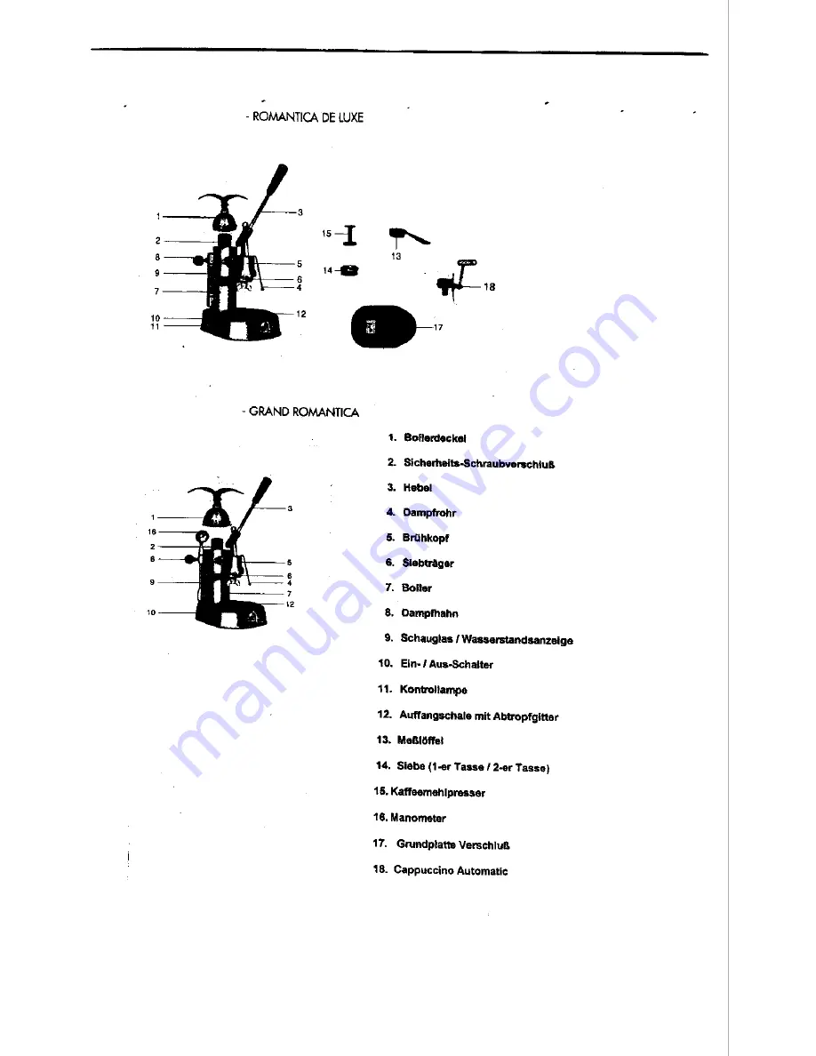 La Pavoni Grand romantica Instructions Manual Download Page 26