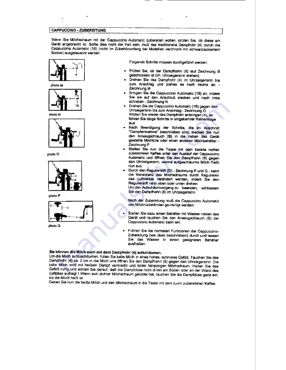 La Pavoni Grand romantica Instructions Manual Download Page 30