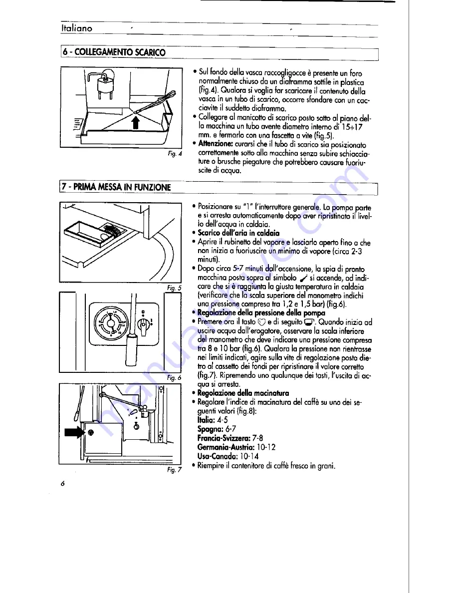 La Pavoni Pub Automatic Instruction Manual Download Page 6