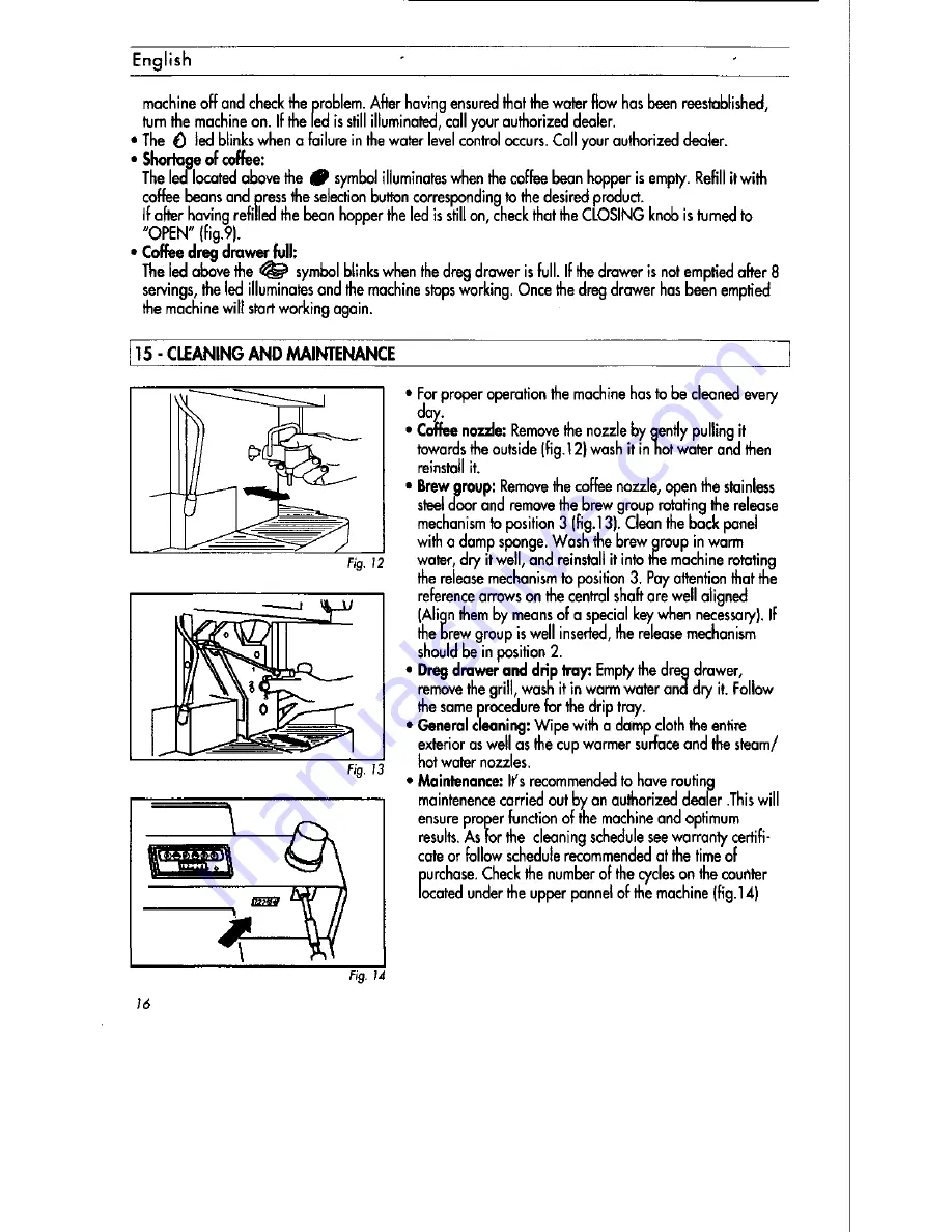 La Pavoni Pub Automatic Instruction Manual Download Page 16