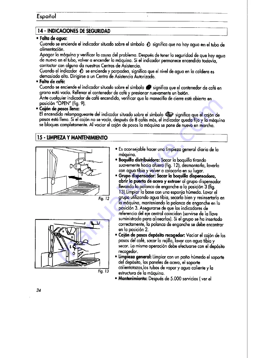 La Pavoni Pub Automatic Instruction Manual Download Page 34