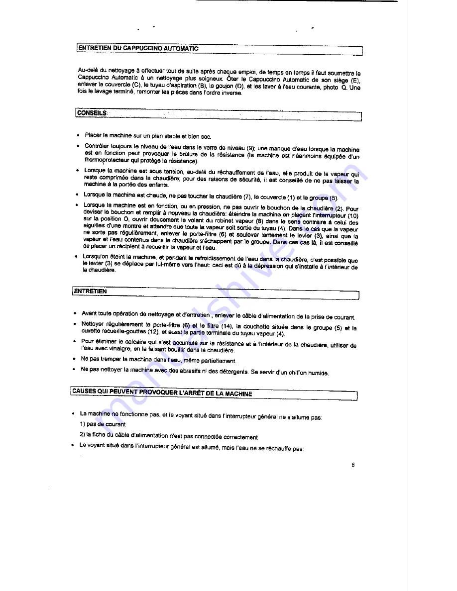 La Pavoni Romantica De luxe Instructions Manual Download Page 23