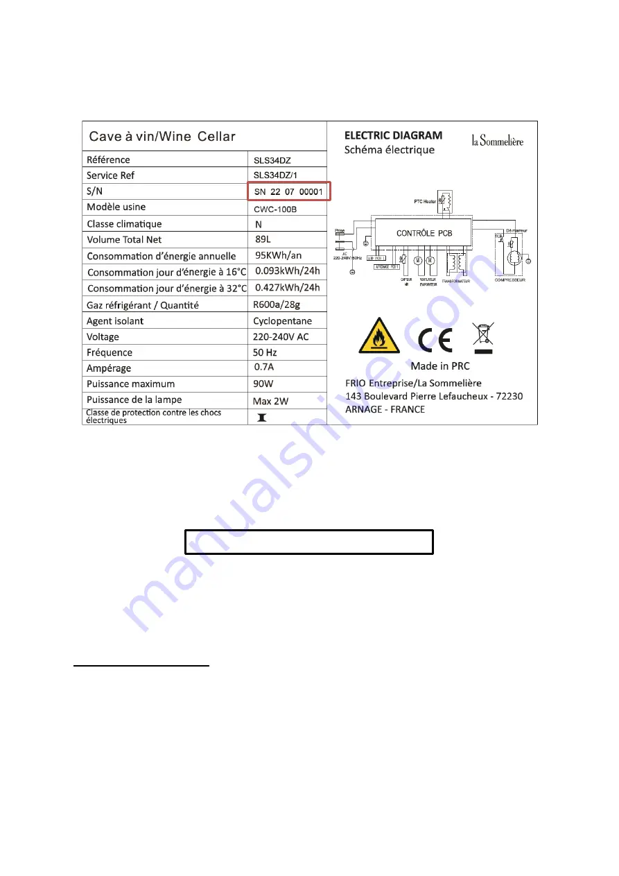 La Sommeliere SLS34DZ Скачать руководство пользователя страница 36